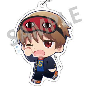 3年Z組銀八先生 アクリルキーホルダー 沖田総悟 登校風景描き起こし