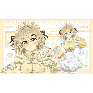 彼女、お借りします　カーテン魂　桜沢墨　ジャージメイド　缶バッジセット　② 彼女、お借りします]描き下ろしラバーマット（桜沢墨／ジャージ