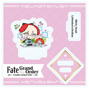 アクリルスタンドプレート「Fate/Grand Order×サンリオキャラクターズ」21/沖田総司×リトルフォレストフェロォ(コラボイラスト)