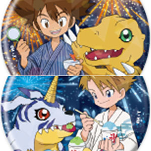 ③缶バッジ　デジモン ＴＶアニメ　デジタルモンスター デジモンアドベンチャー - 描き下ろし 25th Anniversary ver