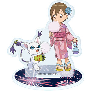 未使用美品　デジモン　アクリルバッジ　八神ヒカリ　太刀川ミミ　2個セット アクリルスタンド「デジモンアドベンチャー」13/太刀川ミミ