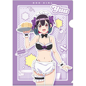 ばっどがーる 描き下ろしクリアファイル(優谷優/メイド水着)