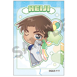 名探偵コナン グリッターアート缶バッジ 安室透 バルーン ミニキャラ