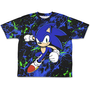 ソニック・ザ・ヘッジホッグ 音速のハリネズミ ソニック 両面フルグラフィックTシャツ/-M