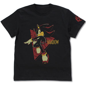 ソニック・ザ・ヘッジホッグ シャドウ レトロポップ Tシャツ/BLACK-M