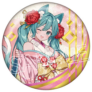 初音ミク 百鬼夜行 ～麗宴～ 箔押しBIG缶バッジ A 猫又(ねこまた