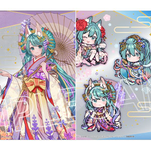 葛飾北斎×初音ミク A4クリアファイル2枚+カード1枚 セット（再販