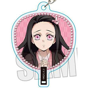 アニメ「鬼滅の刃」 うちわ風キーホルダー 竈門禰豆子B(無限城編ver.)