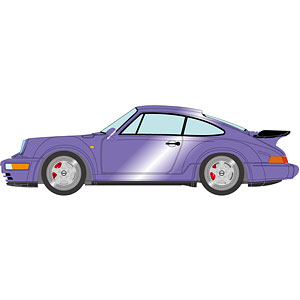 1/43 ポルシェ 911(964) ターボ 3.6 1993 ラベンダーブルーメタリック