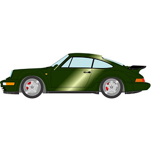 1/43 ポルシェ 911(964) ターボ 3.6 1993 オークグリーンメタリック