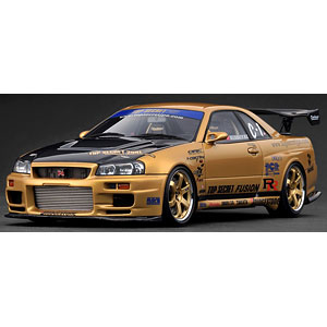 1/18 TOP SECRET 34GT-R (BNR34) Blue Metallic[イグニッション