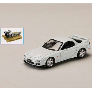 1/43 RX-7 Spirit R Type A ホワイト WiTs 1/64 マツダ RX-7(FD3S) SPIRIT R TYPE A エンジンディスプレイ