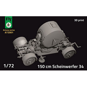 1/72 WW.II ドイツ SW-34 150cmサーチライトw/Sd.Anh.104 トレーラー プラモデル