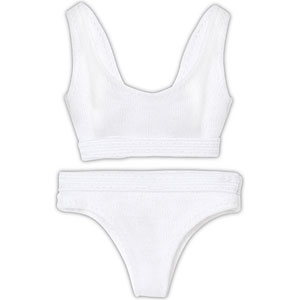 1/6 Q’z スポーティーブラ＆ショーツset ホワイト (ドール用)