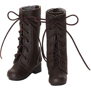 1/6 レースアップセミロングブーツ ブラウン (ドール用)