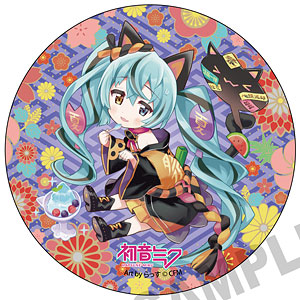 初音ミク×招き猫」 メガ缶バッジスタンド KAITO Art by らっす