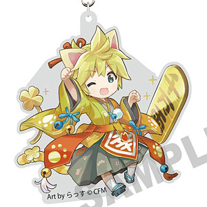 初音ミク×招き猫」 ダイカットアクリルキーホルダー 初音ミク黒猫 Art