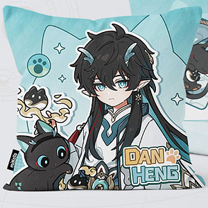 崩壊：スターレイル ちびねこシリーズ スクエアクッションカバー 丹恒・飲月