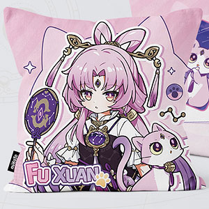 崩壊：スターレイル ちびねこシリーズ スクエアクッションカバー 符玄