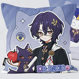 崩壊：スターレイル ちびねこシリーズ スクエアクッションカバー Dr.レイシオ