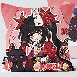 崩壊：スターレイル ちびねこシリーズ スクエアクッションカバー 花火