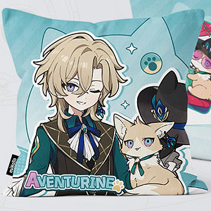 崩壊：スターレイル ちびねこシリーズ スクエアクッションカバー アベンチュリン