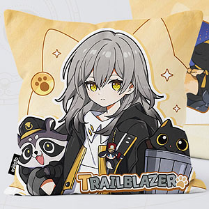 崩壊：スターレイル ちびねこシリーズ スクエアクッションカバー 開拓者(女)