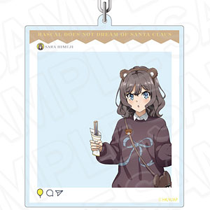 TVアニメ『青春ブタ野郎はサンタクロースの夢を見ない』 SNS風キーホルダー 姫路紗良 遊園地 ver.