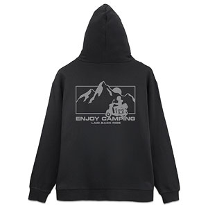 『ゆるキャン△ SEASON3』 シルエットバイク志摩リン ジップパーカー/BLACK-XXL