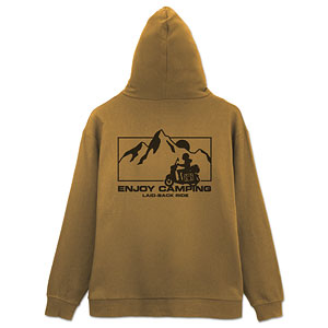 『ゆるキャン△ SEASON3』 シルエットバイク志摩リン ジップパーカー/COYOTE-XL