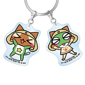 モンスターハンター×ケロロ軍曹 ケロロアイルー＆ケロロ 2連アクリルキーホルダー