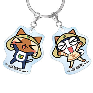 モンスターハンター×ケロロ軍曹 タママアイルー＆タママ 2連アクリルキーホルダー