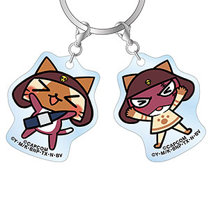 モンスターハンター×ケロロ軍曹 ギロロアイルー＆ギロロ 2連アクリルキーホルダー