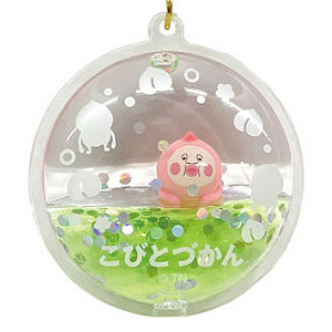 こびとづかん ぷかぷかキーホルダー カクレモモジリ (グリーン)