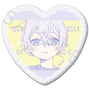 恋せよまやかし天使ども　ハート缶バッジ　くじ　むらさき 01/30 発送予定】 『恋せよまやかし天使ども』 トレーディングハート缶
