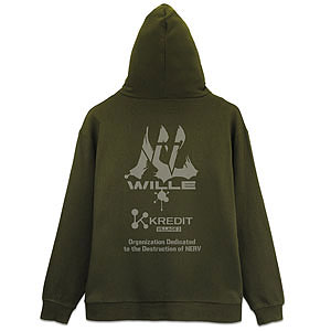 EVANGELION WILLE＆KREDIT ジップパーカー/MOSS-XL