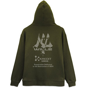EVANGELION WILLE＆KREDIT ジップパーカー/MOSS-XXL