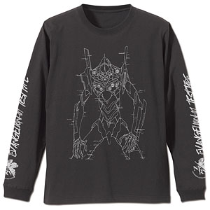 EVANGELION エヴァ初号機 袖リブロングスリーブTシャツ/SUMI-XL[コスパ
