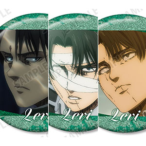 進撃の巨人 リヴァイ パジャマ ガウン 缶バッジ 70枚 進撃の巨人