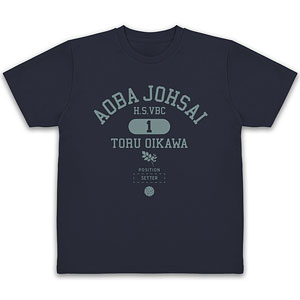 ハイキュー！！ 及川徹 カレッジ ドライTシャツ/NAVY-S[コスパ]《01