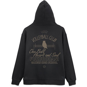 ハイキュー！！ 梟谷学園高校バレーボール部 ジップパーカー Ver.2.0/BLACK-XL