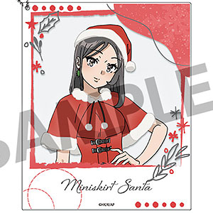 青春ブタ野郎はサンタクロースの夢を見ない ポラロイド風アクリルキーホルダー ミニスカサンタ