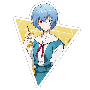EVANGELION 描き下ろし 綾波レイ 屋外対応ステッカー 制服Ver.