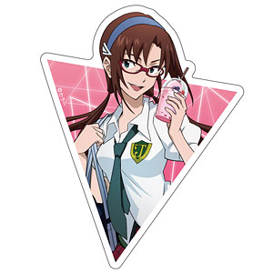 EVANGELION 描き下ろし 真希波・マリ・イラストリアス 屋外対応ステッカー 制服Ver.