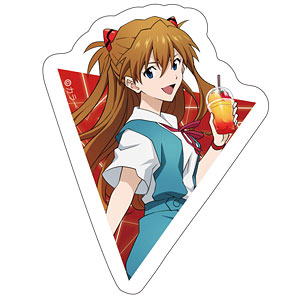 EVANGELION 描き下ろし 式波・アスカ・ラングレー 65mm缶バッジ 制服