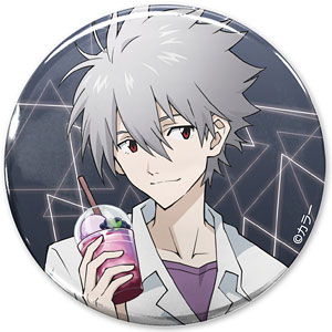 EVANGELION 描き下ろし 式波・アスカ・ラングレー 65mm缶バッジ 制服