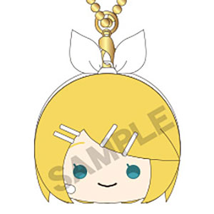 初音ミク ぺたふれキーホルダー 鏡音リン はんなりフェイス