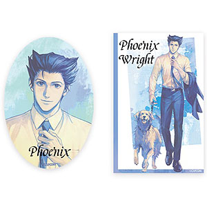 逆転裁判 動物シリーズ 缶バッジブロマイドセット 御剣怜侍缶[KUMAGUZI