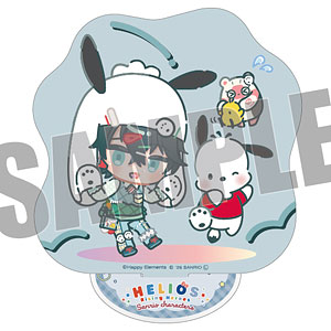 エリオスライジングヒーローズ×サンリオ アクリルスタンド 17.セイジ・スカイフォール×ポチャッコ なかよしポップコーデver.