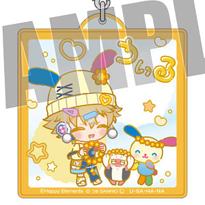 エリオスライジングヒーローズ×サンリオ おなまえアクリルキーホルダー ウィル・スプラウト×ウサハナ なかよしポップコーデ